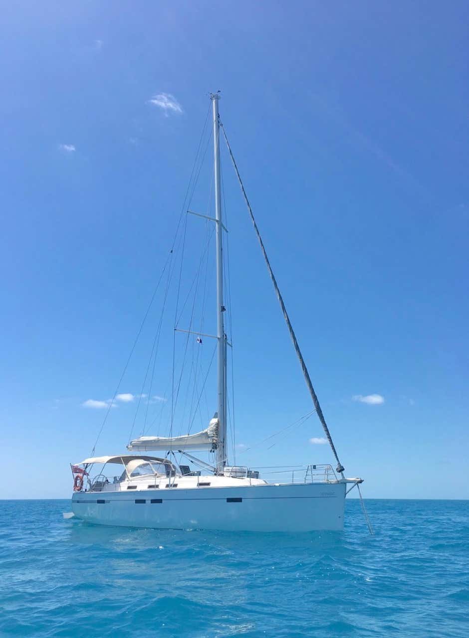Sailing southward along Bribie Island, Moreton Bay, Brisbane