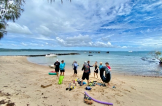 Snorkelling at Platypus Bay, Peel Island