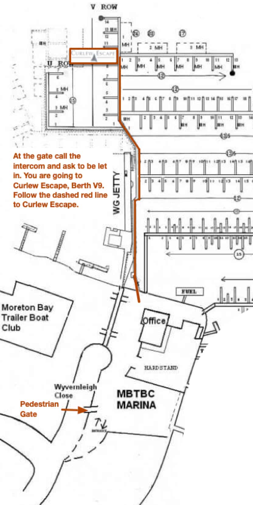 Yacht Location Map