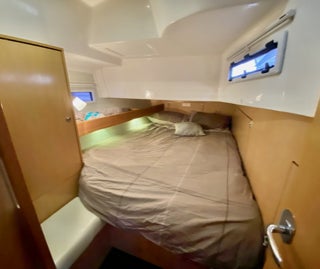 Comfortable beds aboard Sailing Yacht Curlew Escape, available for private yacht charters on Moreton Bay, Brisbane.